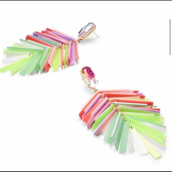 Kendra scott jasper fringe drop earrings - Picture 6 of 7